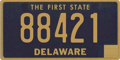 DE license plate 88421
