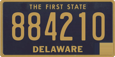 DE license plate 884210