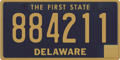 DE license plate 884211