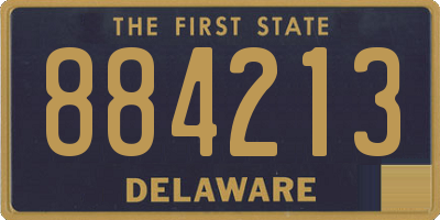 DE license plate 884213