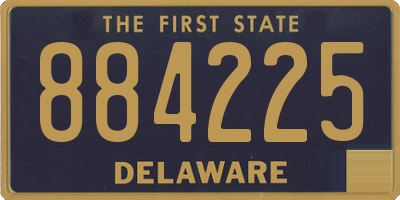 DE license plate 884225