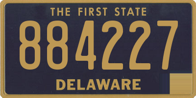 DE license plate 884227