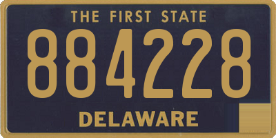 DE license plate 884228