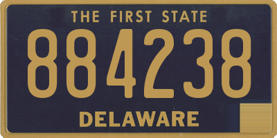 DE license plate 884238