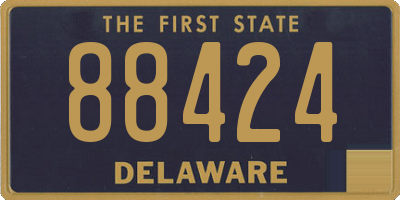 DE license plate 88424