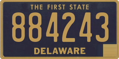 DE license plate 884243