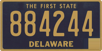 DE license plate 884244