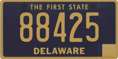 DE license plate 88425