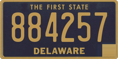 DE license plate 884257
