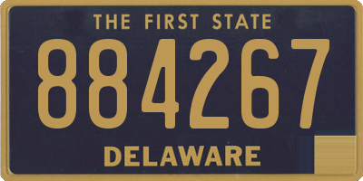 DE license plate 884267