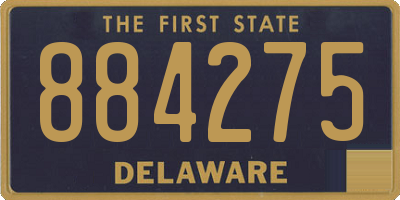 DE license plate 884275