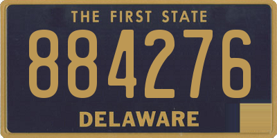 DE license plate 884276