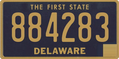 DE license plate 884283