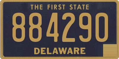 DE license plate 884290