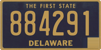 DE license plate 884291