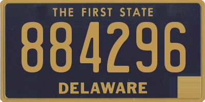 DE license plate 884296