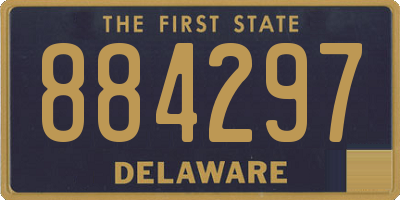 DE license plate 884297