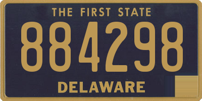 DE license plate 884298
