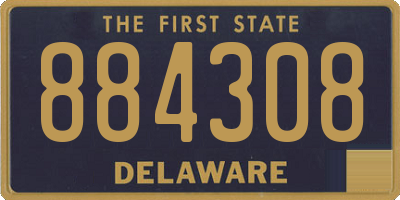 DE license plate 884308