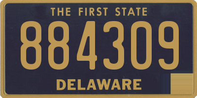 DE license plate 884309