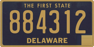 DE license plate 884312