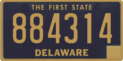 DE license plate 884314