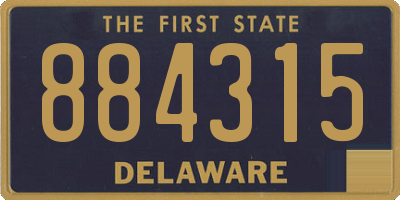 DE license plate 884315