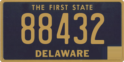 DE license plate 88432