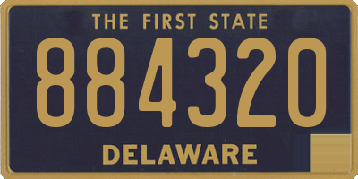 DE license plate 884320