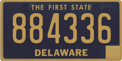 DE license plate 884336