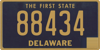 DE license plate 88434