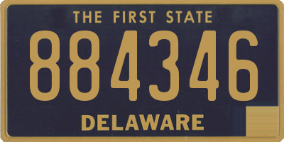 DE license plate 884346