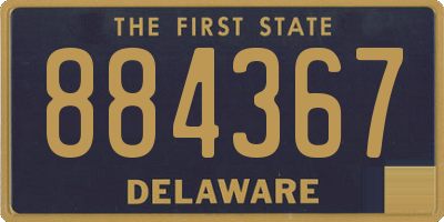 DE license plate 884367
