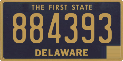 DE license plate 884393