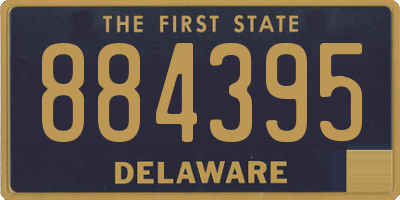 DE license plate 884395