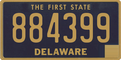 DE license plate 884399