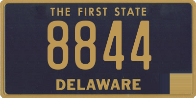 DE license plate 8844