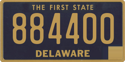 DE license plate 884400