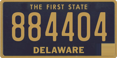 DE license plate 884404