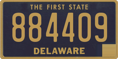 DE license plate 884409
