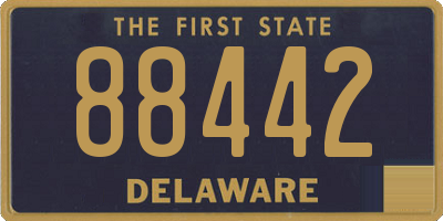 DE license plate 88442