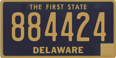DE license plate 884424