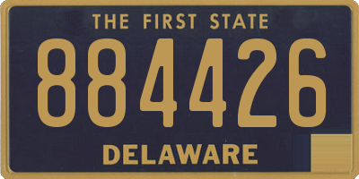 DE license plate 884426
