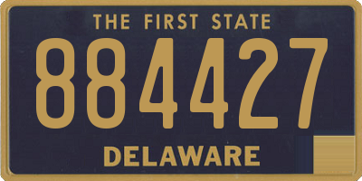 DE license plate 884427