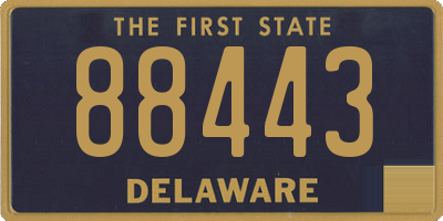 DE license plate 88443