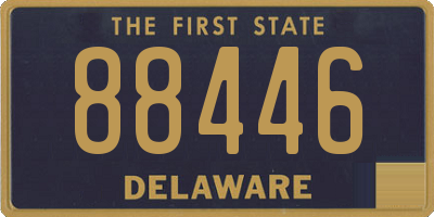 DE license plate 88446