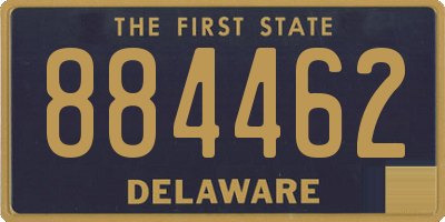 DE license plate 884462