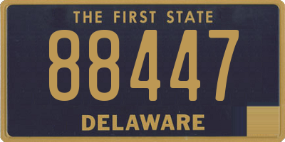 DE license plate 88447