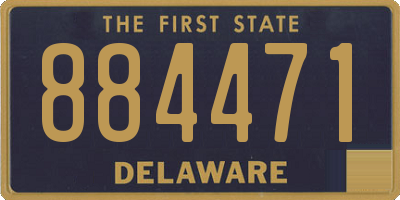 DE license plate 884471