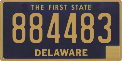DE license plate 884483
